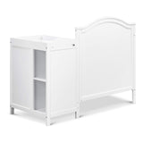 4-in-1 Convertible Mini Crib and Changer Combo in White, Greenguard Gold Certified