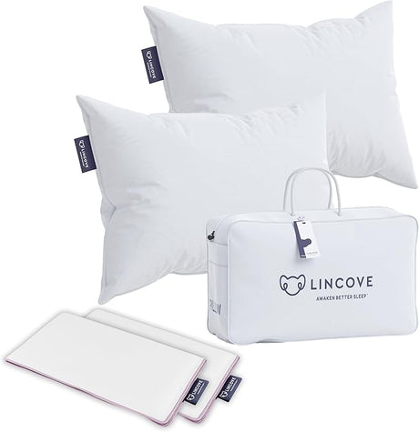 Recreation Sleeping Pillow, Filled with Premium Down, 600 Fill Power – Includes A Pillow