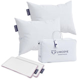 Sleeping Pillow, Filled with Premium Down, 600 Fill Power – Includes A Pillow Protector,
