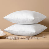 Pillow Inserts 22x22 Inch Set of 2, Polycotton Mix Feather Throw Pillow Inserts