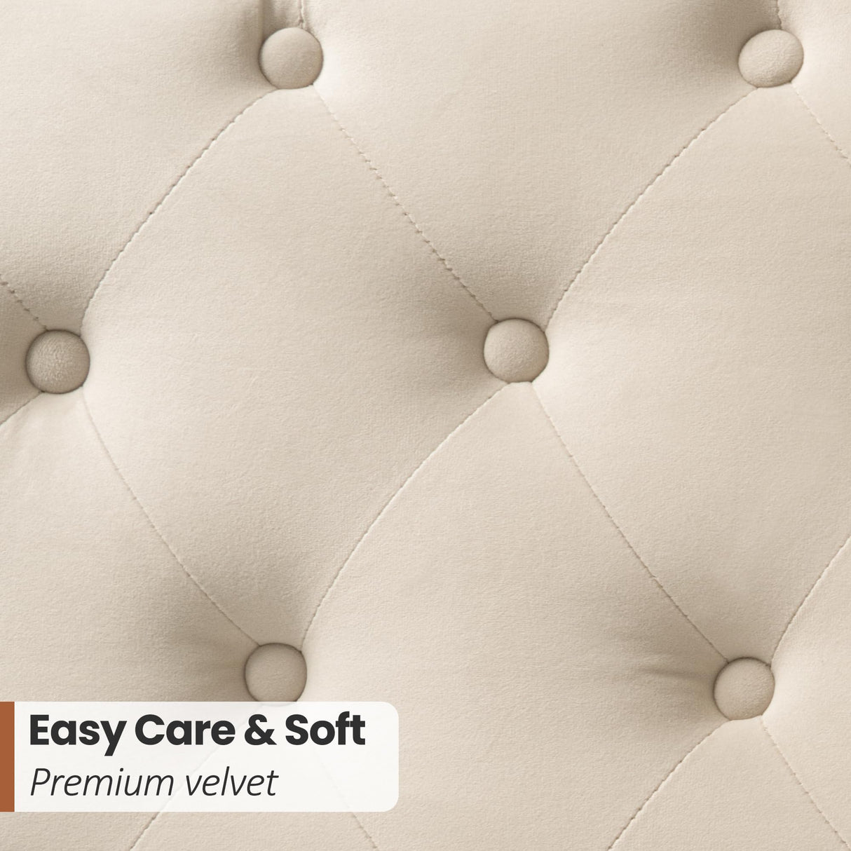 Queen Upholstered Bed with Tufted Wingback Headboard