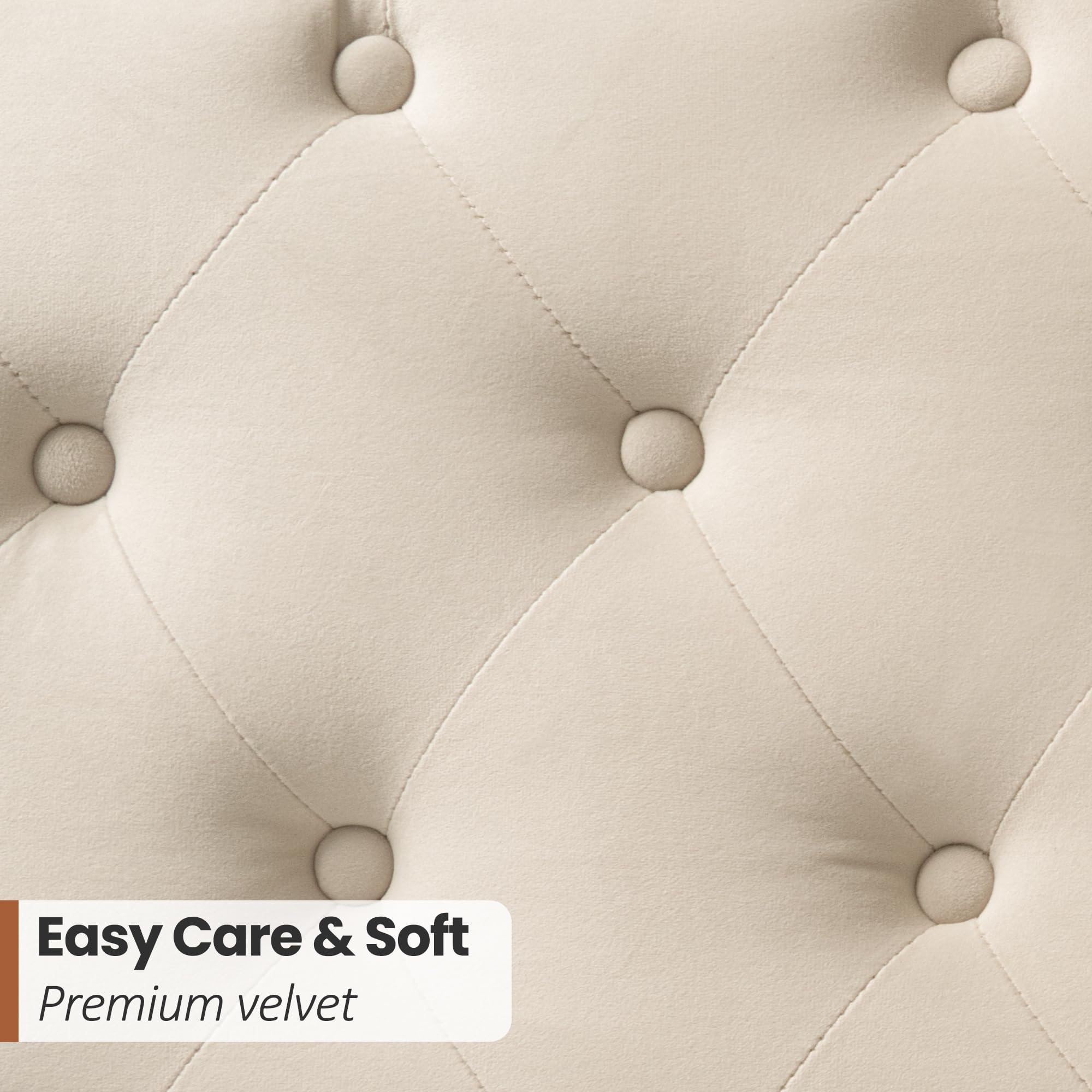 Queen Upholstered Bed with Tufted Wingback Headboard