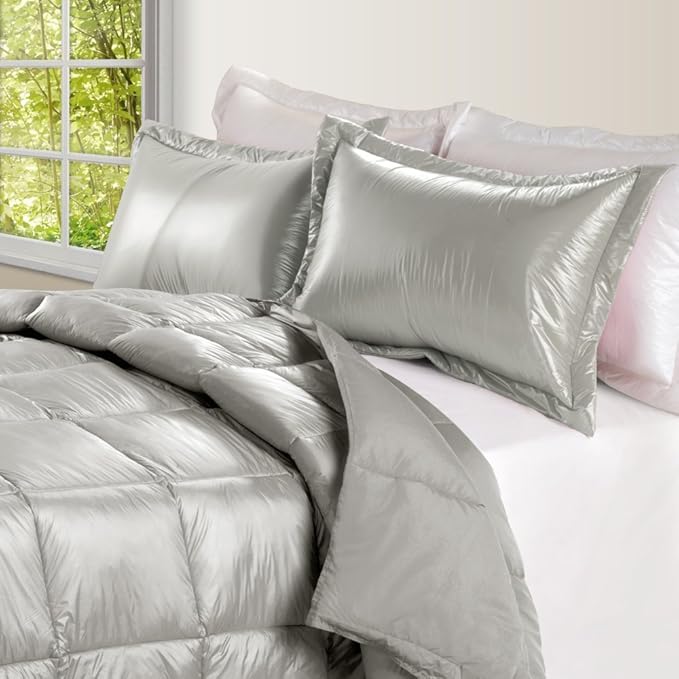 High Loft Down Indoor/Outdoor Water Resistant Comforter with Extra Strong Nylon Cover