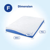 Full Mattress, 10 Inch Gel Memory Foam Mattress, Gel Infused for Comfort and Pressure Relief,