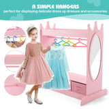 Kids Armoire Dress-Up Storage w/Mirror and Drawers,Dress up Closet