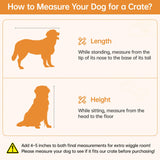 Large Dog Crate Furniture with Storage Drawers - 47.2 Inch Wooden Kennel