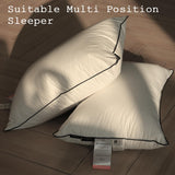 Luxury High Fill Power Down Pillow 700Fill， Breathable Cotton Shell