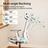 P2 Ergonomic Office Chair with 3D Lumbar Support & Footrest