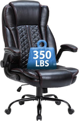 Office Chair with Flip Up Armrests,Big and Tall Office Chair for Heavy People 350lbs