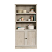 Miscellaneous Storage Bookcase/ Book Shelf With Doors, Chalked Chestnut finish