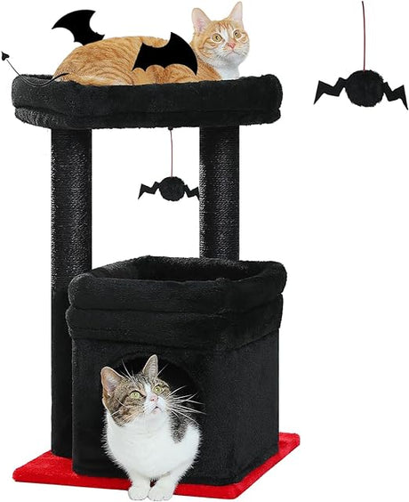 Cat Tree Tower for Indoor Cats with Private Cozy Cat Condo