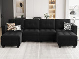 U Shaped Modular Sectional Sofa with Chaise Reversible, Oversized Modular Couch