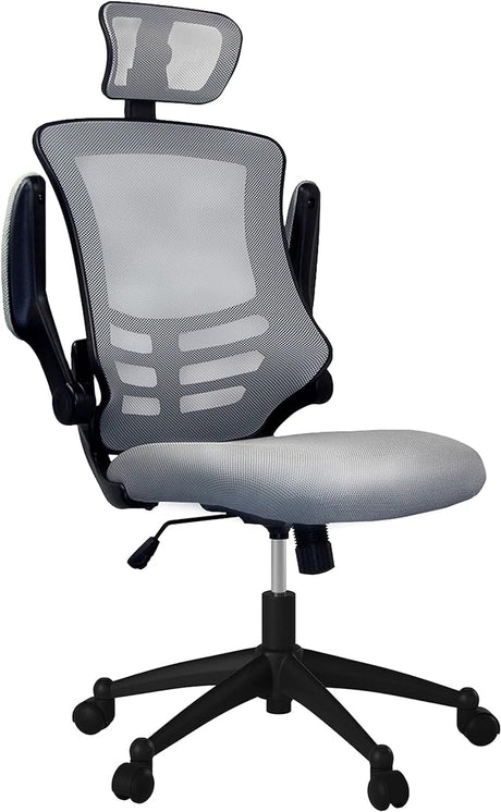 Modern Ergonomic High-Back Office Chair, Executive Mesh Home Office Chair with Adjustable Headrest