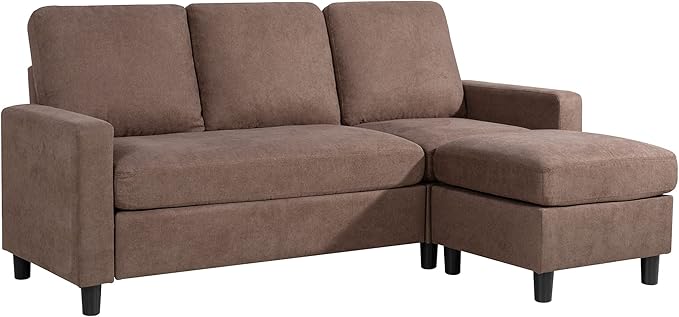 79" Sectional Sofa Couch, L-Shaped Convertible Couches for Living Room Furniture Sets 3 Piece Small Sofa