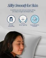 Evercool®+ Cooling Pillow Cases Standard - 2 Pillowcase for Sensitive Skin