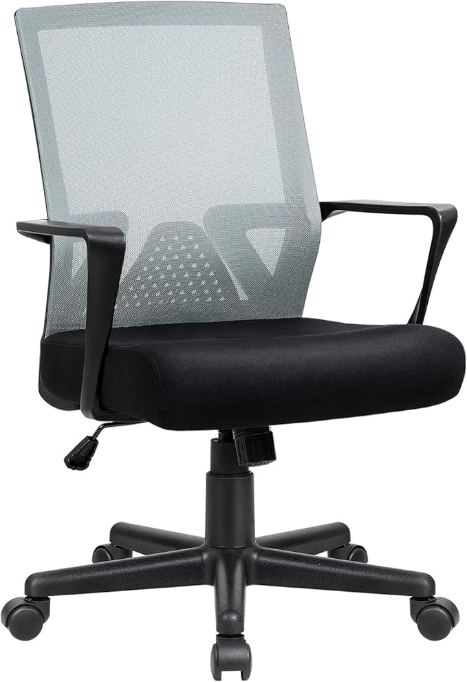 Office Chair Ergonomic Desk Chair Mid Back Modern Computer Chair Task Swivel