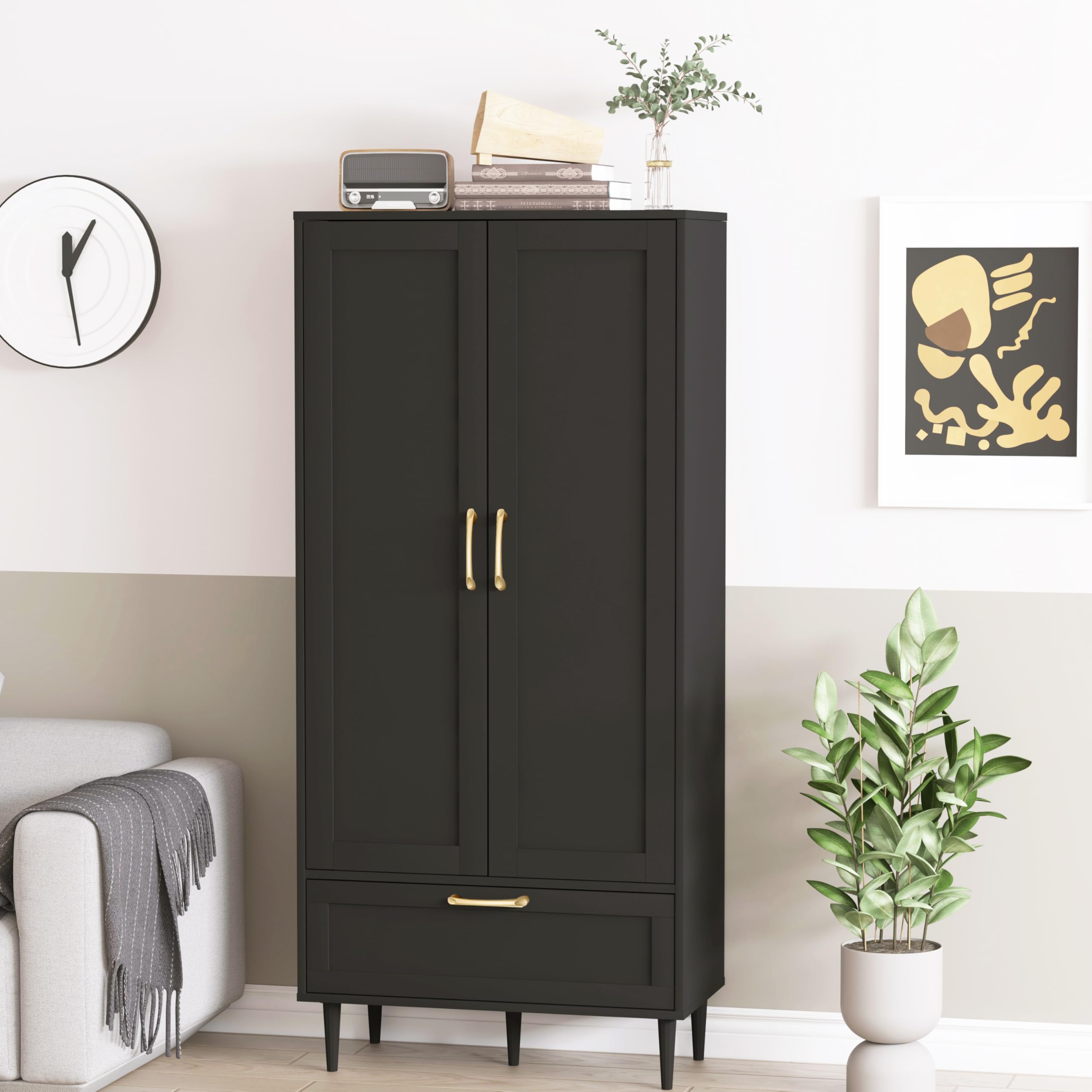 Pantry Storage Cabinet, Kitchen Pantry Storage Cabinet with Drawer