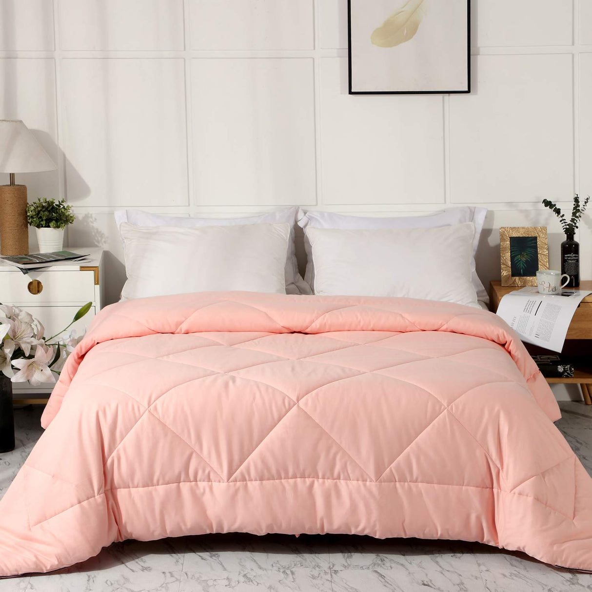 2024 Premium Upgraded Uncompressed Bed Quilt All Season 100% Cotton Filled