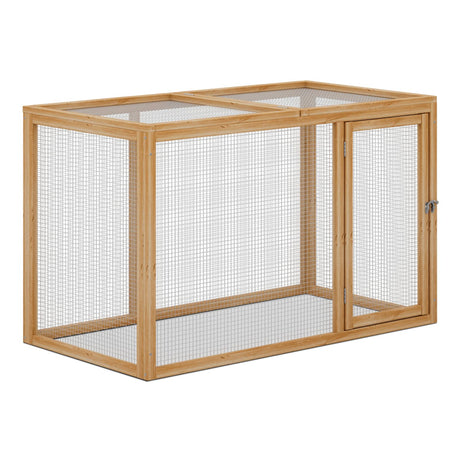 Chicken Run for Yard Wood Chicken Cage Rabbit Hutch Bunny Pen