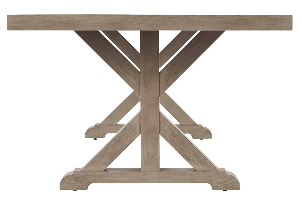 Beachcroft Modern Farmhouse Outdoor Dining Table with Porcelain Top