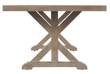 Beachcroft Modern Farmhouse Outdoor Dining Table with Porcelain Top
