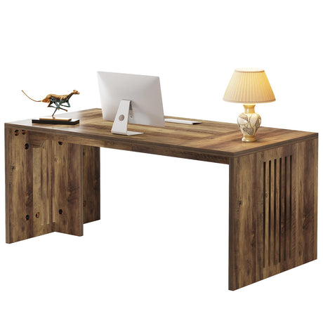 Inch Executive Desk, Farmhouse Large Wood Computer Writing Conference Table