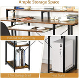 Computer Desk, Rustic Brown