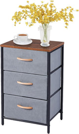 Nightstand with Drawer, Night Stand Bedside Table with Storage Drawers