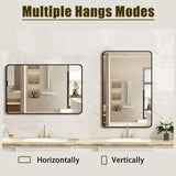 Bathroom - Wall - Mirror - for Over Sink 16x24inch, Wall-Mounted Vanity Mirror