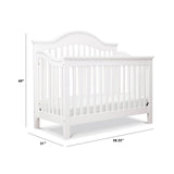 Jayden 4-in-1 Convertible Crib in White, Greenguard Gold Certified