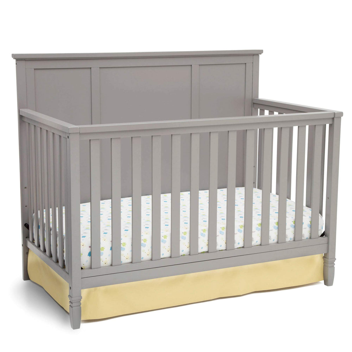 Easton 4-in-1 Convertible Baby Crib, Greenguard Gold Certified, Grey