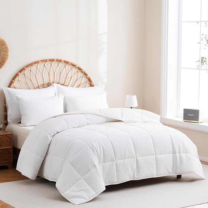 Wool Comforter Dvet Insert Queen Size for All Season, Breathable Organic Wool Comforter