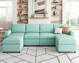 Modular Sectional Sofa, Convertible U Shaped Sofa Couch with Storage