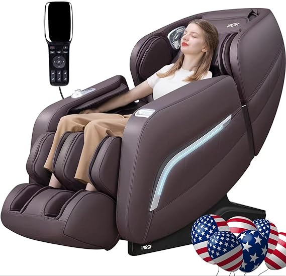 Massage Chair, Full Body Zero Gravity Recliner with AI Voice Control, SL Track