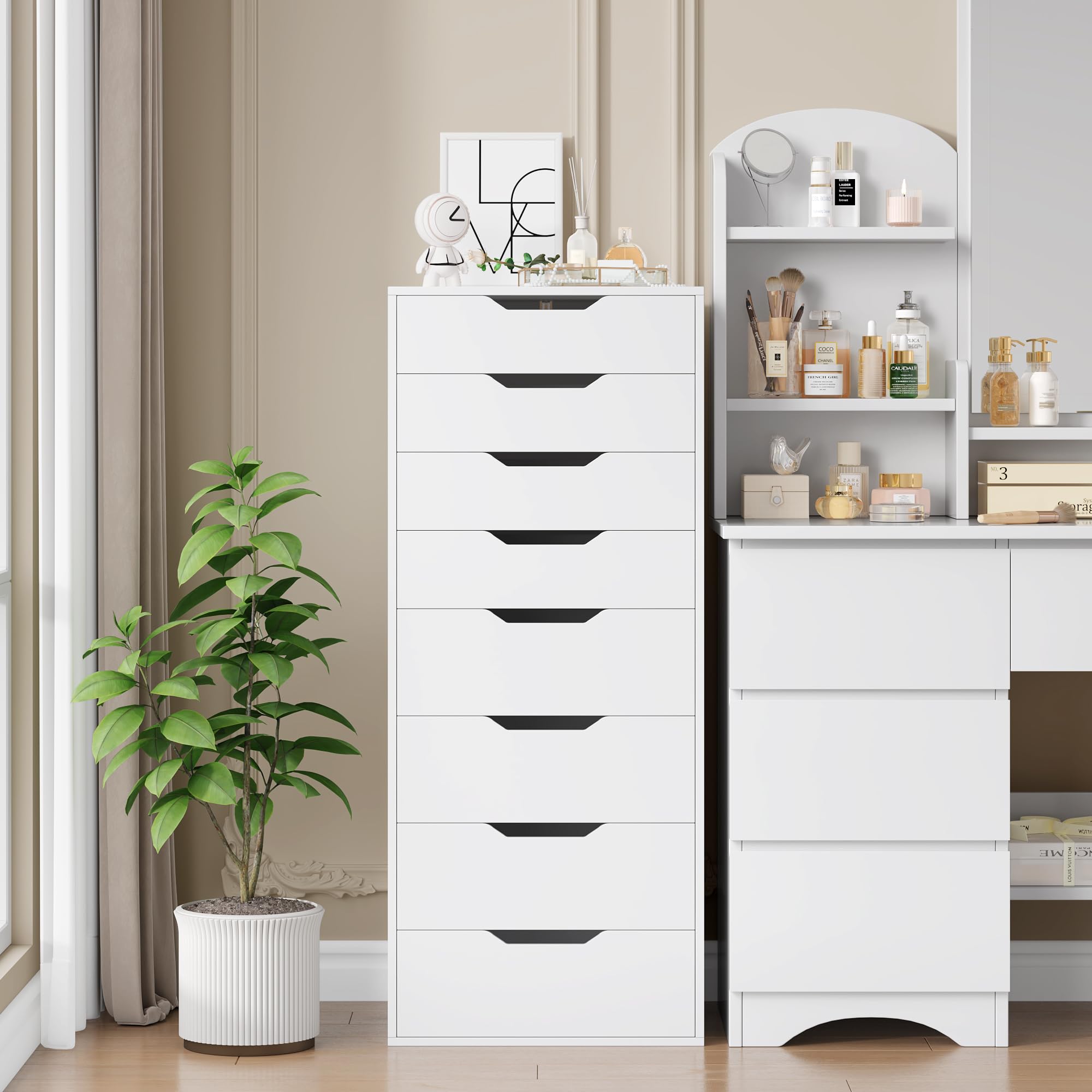 White Dresser Tall, Dresser for Closet