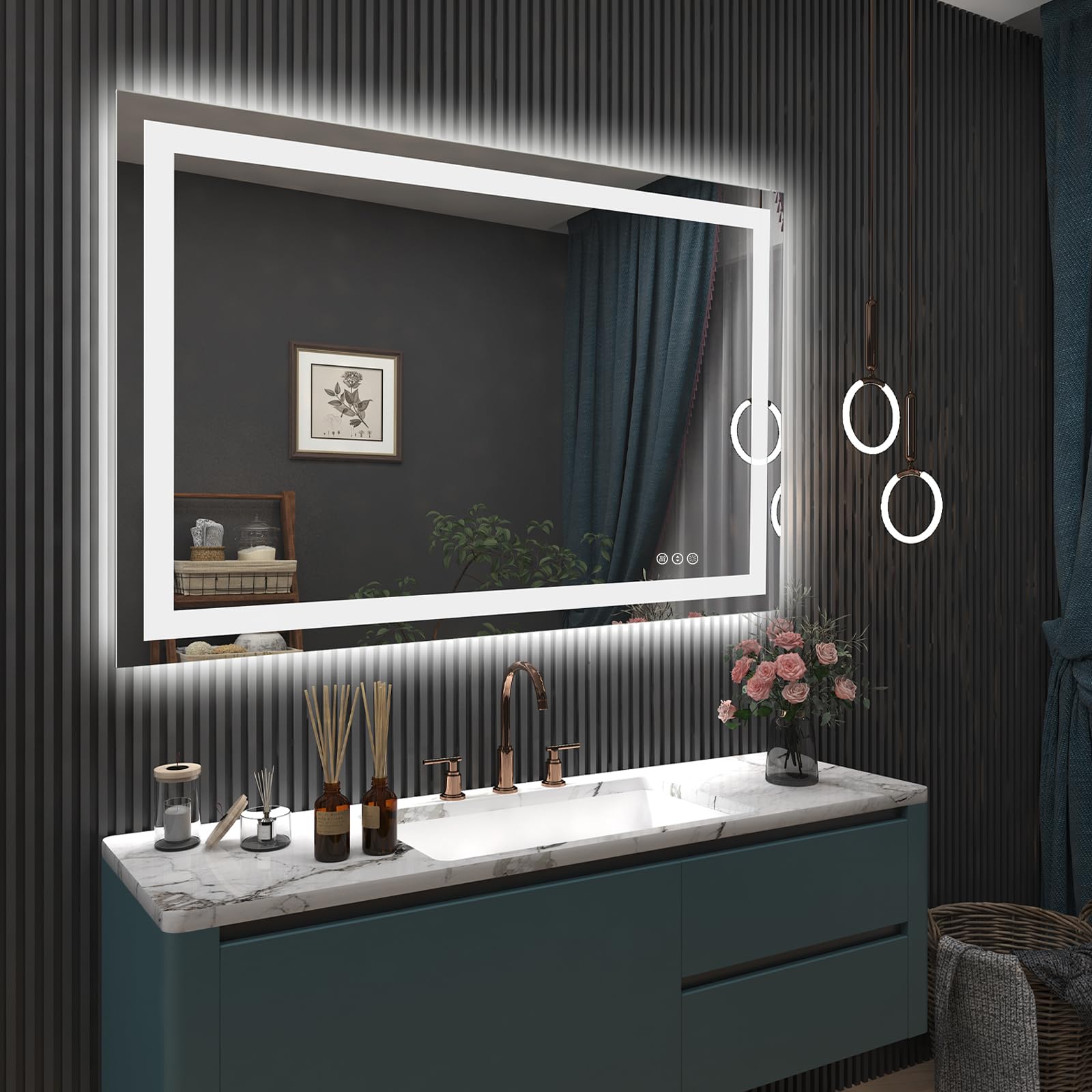 LED Mirror for Bathroom, Lighted Mirror