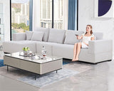 3 Piece Sectional Sofa 111.5" Set Living Room Furniture Set, Modern Couch