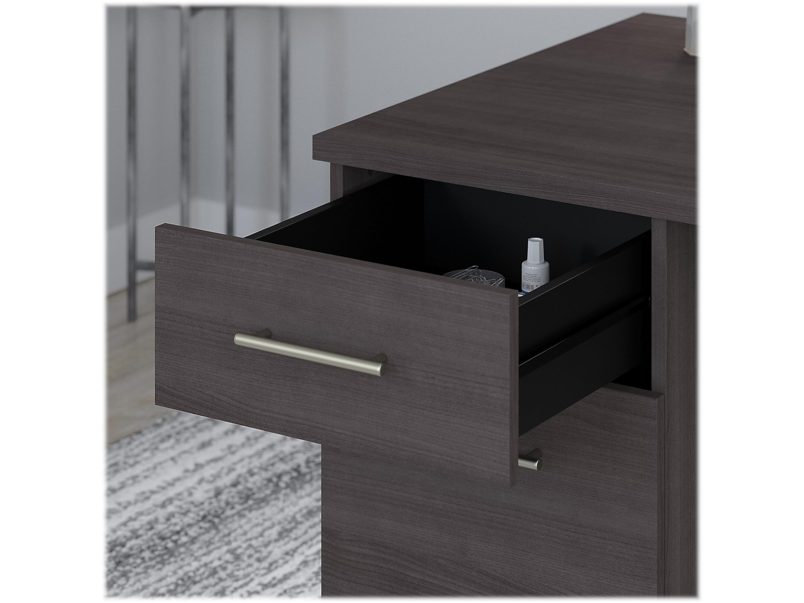 Somerset Adjustable Desk with Hutch – 35-41"