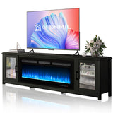 TV Stand with 50" Fireplace,80" Modern Fireplace Entertainment Center