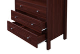 3-Drawer 1-Open Shelf Dresser, Mahogany