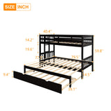 Over Twin/King Bunk Beds with Trundle, Twin Over Pull-Out bunk Bed Accommodate