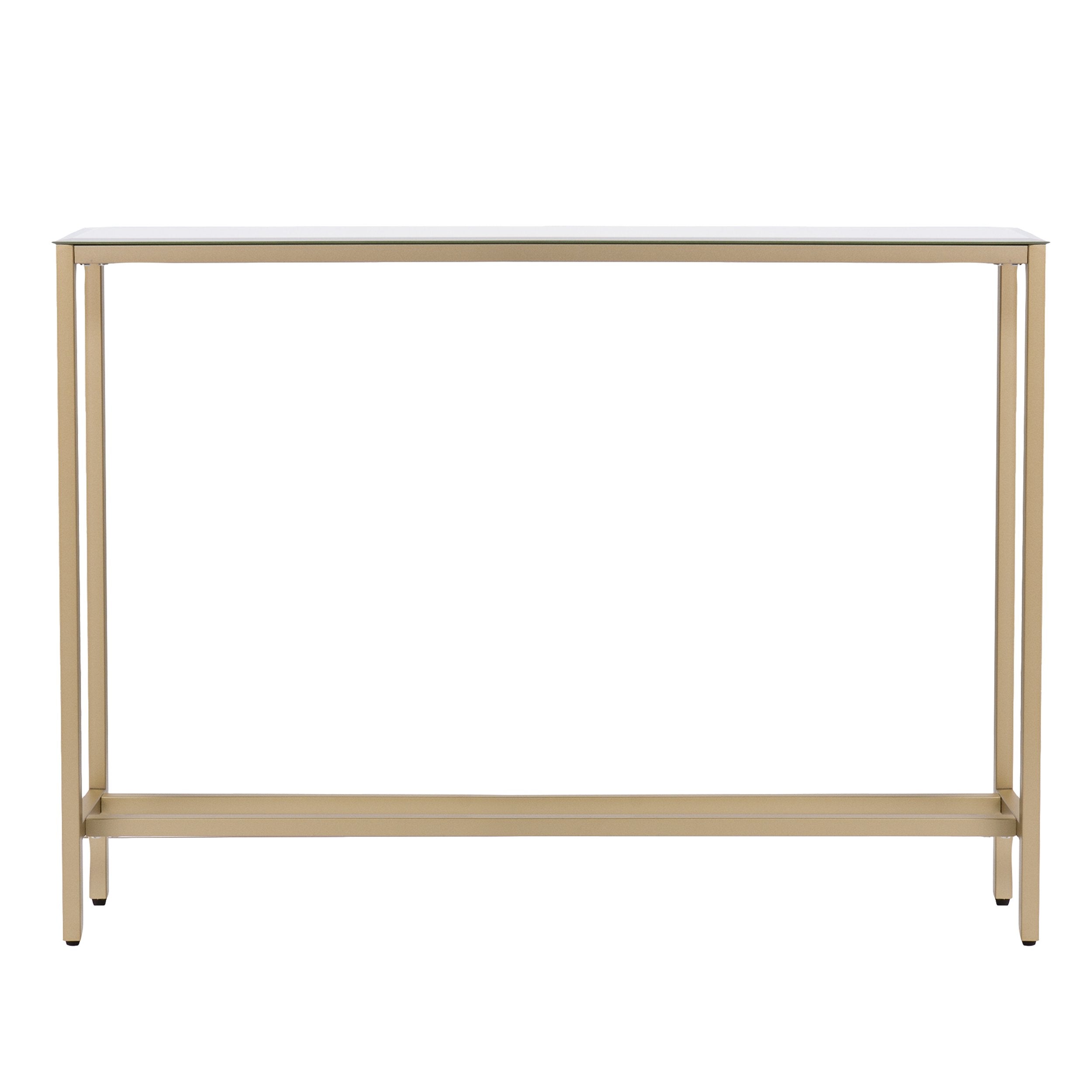 Southern Enterprises Darrin Narrow Console Table, 36" W, Metallic gold, AMZ7929MC
