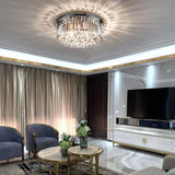 Crystal Chandelier, Modern Chandeliers,Flush Mount Chandelier,Ceiling Light Fixture,