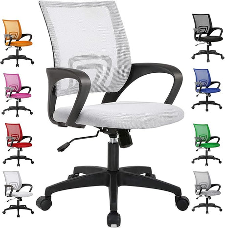 Home Office Chair Mesh Ergonomic Desk Chair Computer Chairs Adjustable Height Mid