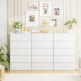 White Dresser, 5 Drawer Dresser Tall White Dresser with Large Storage Space