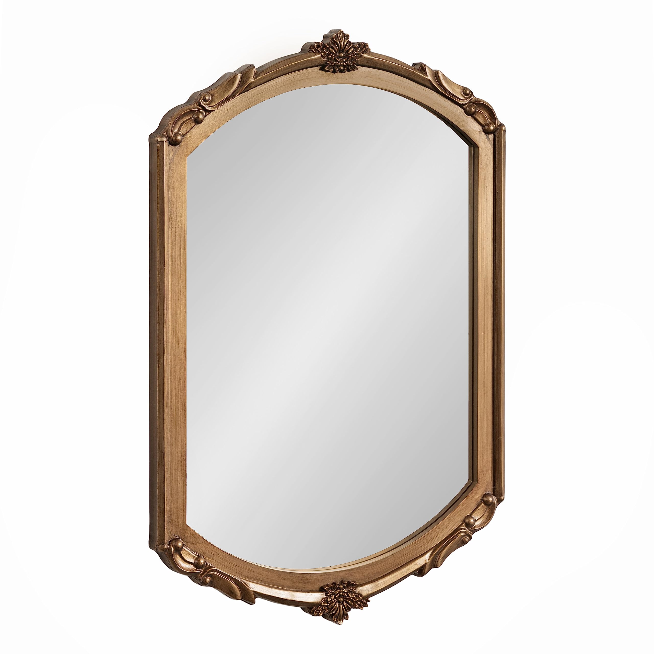 Berkshire Vintage Arched Wall Mirror, 24 x 36, Gold, Antique Ornate Arch Capsule