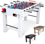 54 Inch Full Size Foosball Table - Includes 4 Balls and 2 Cup Holders –Oak