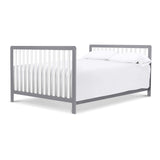 Colby 4-in-1 Low-Profile Convertible Crib in Grey and White, Greenguard Gold Certified