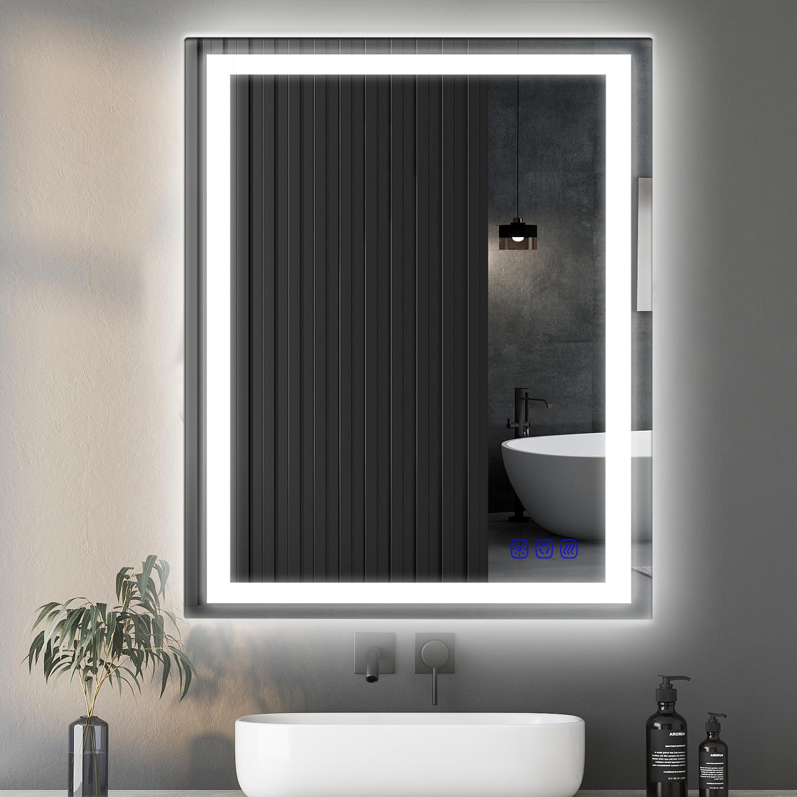Led Mirror for Bathroom Front Lighted Smart Vanity Makeup Mirrors