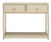Home Collection Sadie Contemporary Antique White 2-Drawer Console Table